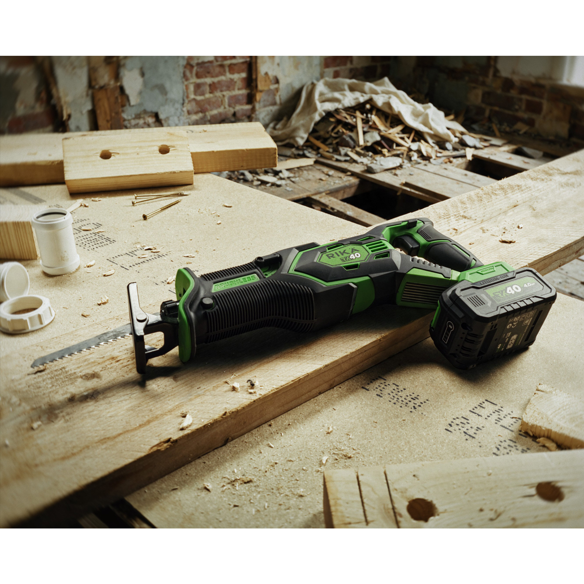 Rikä RK40 40V Cordless Reciprocating Saw | Brushless Motor | Body Only